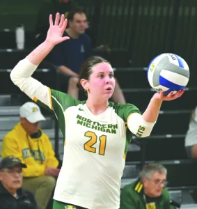 Wildcats split to stay 3rd in GLIAC volleyball